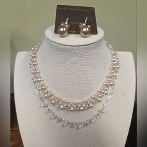 Vintage Carolee Faux Pearl 3 Piece Set